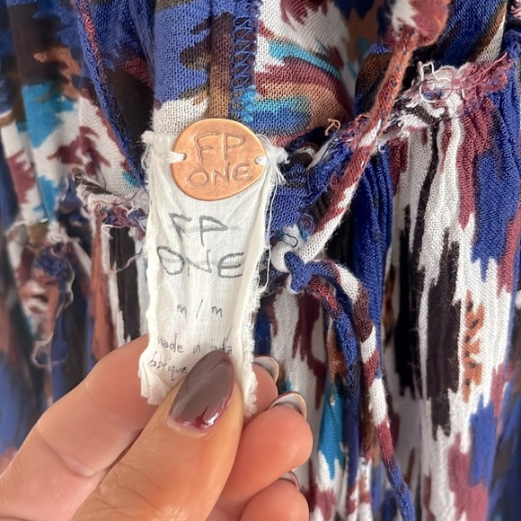 NWOT FREE PEOPLE ONE Monarch Cold Shoulder Mini Dress Size Medium - Picture 7 of 11